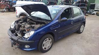 danneggiata veicoli commerciali Peugeot 206 2004 1.4i KFW Blauw EGED onderdelen 2004/1