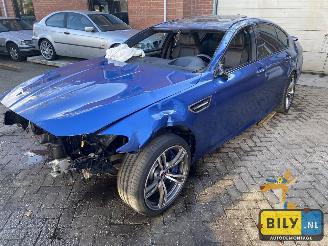 Damaged car BMW M5 F10 M5 monte carlo blauw 2012/2